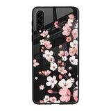 Black Cherry Blossom Samsung Galaxy A30s Glass Back Cover Online