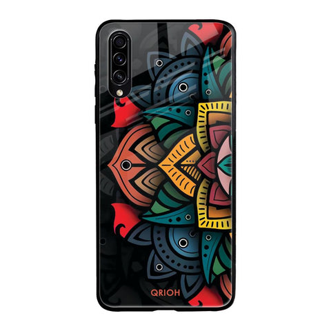 Retro Gorgeous Flower Samsung Galaxy A30s Glass Back Cover Online