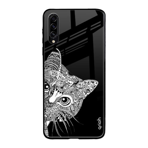 Kitten Mandala Samsung Galaxy A30s Glass Back Cover Online