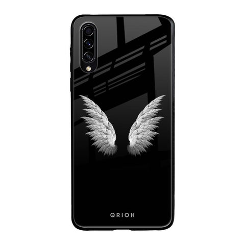 White Angel Wings Samsung Galaxy A30s Glass Back Cover Online