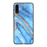 Vibrant Blue Marble Samsung Galaxy A30s Glass Back Cover Online