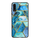 Turquoise Geometrical Marble Samsung Galaxy A30s Glass Back Cover Online