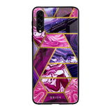 Electroplated Geometric Marble Samsung Galaxy A30s Glass Back Cover Online