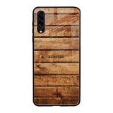 Wooden Planks Samsung Galaxy A30s Glass Back Cover Online