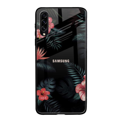 Tropical Art Flower Samsung Galaxy A30s Glass Back Cover Online