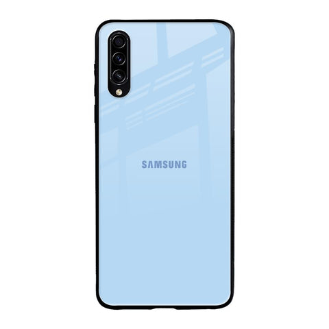 Pastel Sky Blue Samsung Galaxy A30s Glass Back Cover Online