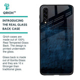 Dark Blue Grunge Glass Case for Samsung Galaxy A30s