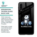 Real Struggle Glass Case for Samsung Galaxy A30s