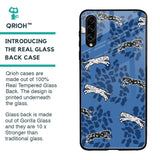 Blue Cheetah Glass Case for Samsung Galaxy A30s