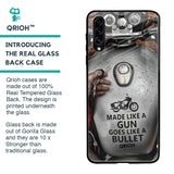 Royal Bike Glass Case for Samsung Galaxy A30s