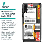 Cool Barcode Label Glass case For Samsung Galaxy A30s