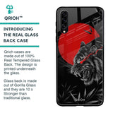 Red Moon Tiger Glass Case for Samsung Galaxy A30s