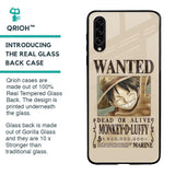 Luffy Wanted Glass Case for Samsung Galaxy A30s