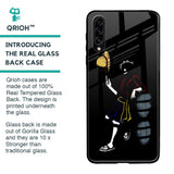 Luffy Line Art Glass Case for Samsung Galaxy A30s