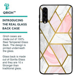 Geometrical Marble Glass Case for Samsung Galaxy A30s