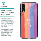 Lucky Abstract Glass Case for Samsung Galaxy A30s