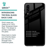 Black Soul Glass Case for Samsung Galaxy A30s