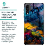 Multicolor Oil Painting Glass Case for Samsung Galaxy A30s