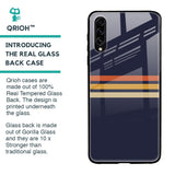 Tricolor Stripes Glass Case For Samsung Galaxy A30s