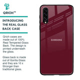 Classic Burgundy Glass Case for Samsung Galaxy A30s