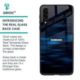 Blue Rough Abstract Glass Case for Samsung Galaxy A30s