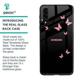 Fly Butterfly Glass Case for Samsung Galaxy A30s