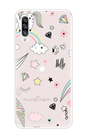 Unicorn Doodle Samsung Galaxy A30s Back Cover