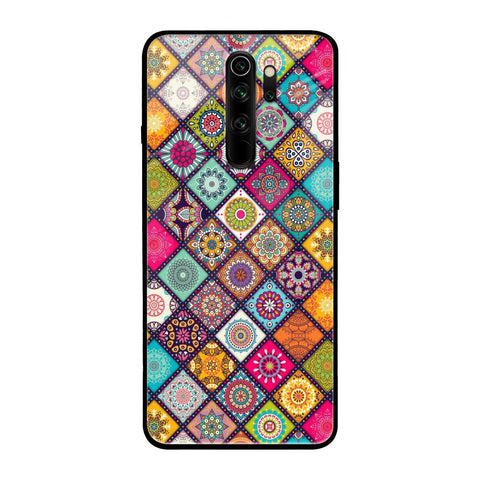 Multicolor Mandala Xiaomi Redmi Note 8 Pro Glass Back Cover Online