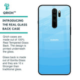 Wavy Blue Pattern Glass Case for Xiaomi Redmi Note 8 Pro