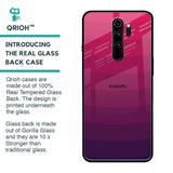 Wavy Pink Pattern Glass Case for Xiaomi Redmi Note 8 Pro