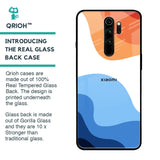 Wavy Color Pattern Glass Case for Xiaomi Redmi Note 8 Pro