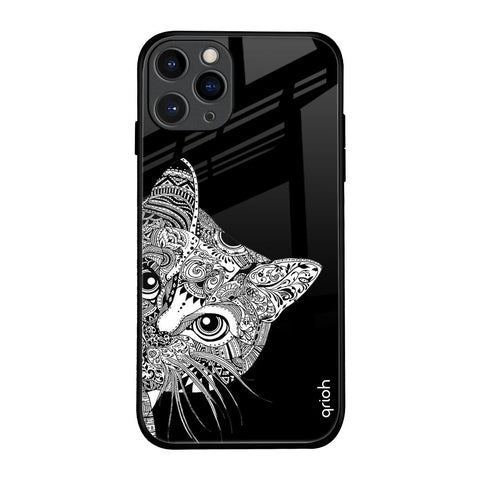 Kitten Mandala iPhone 11 Pro Glass Back Cover Online