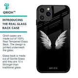 White Angel Wings Glass Case for iPhone 11 Pro