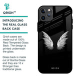 White Angel Wings Glass Case for iPhone 11 Pro Max