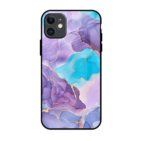 Alcohol ink Marble iPhone 11 Glass Back Cover Online