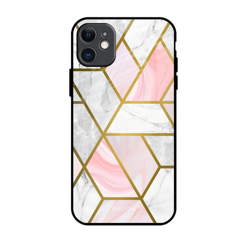 Geometrical Marble iPhone 11 Glass Back Cover Online