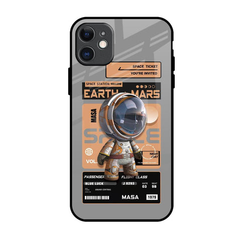 Space Ticket iPhone 11 Glass Back Cover Online