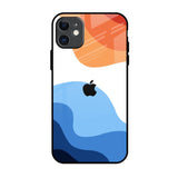 Wavy Color Pattern iPhone 11 Glass Back Cover Online