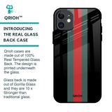Vertical Stripes Glass Case for iPhone 11