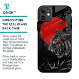Red Moon Tiger Glass Case for iPhone 11