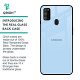 Pastel Sky Blue Glass Case for Samsung Galaxy M30s