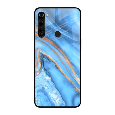 Vibrant Blue Marble Xiaomi Redmi Note 8 Glass Back Cover Online