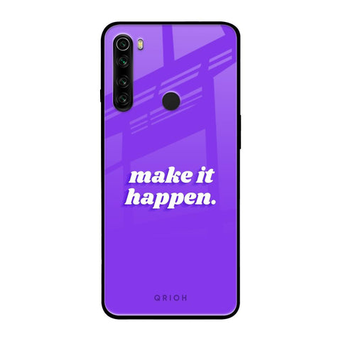 Make it Happen Xiaomi Redmi Note 8 Glass Back Cover Online
