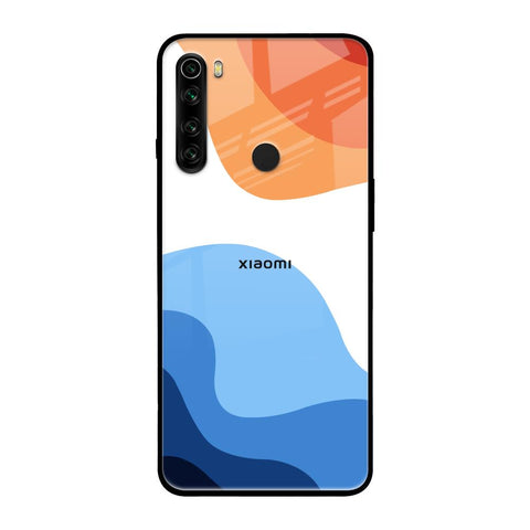 Wavy Color Pattern Xiaomi Redmi Note 8 Glass Back Cover Online