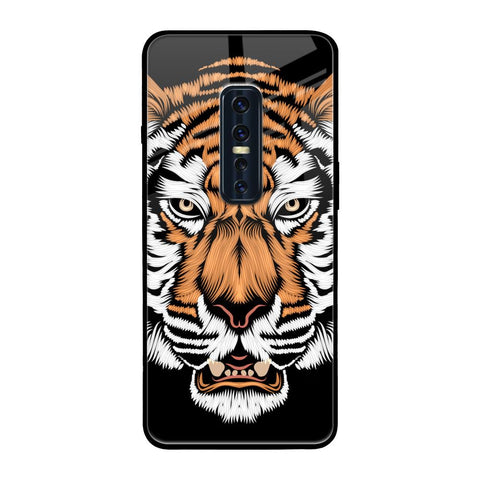 Angry Tiger Vivo V17 Pro Glass Back Cover Online
