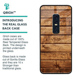 Wooden Planks Glass Case for Vivo V17 Pro