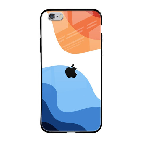 Wavy Color Pattern iPhone 6S Glass Back Cover Online