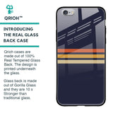 Tricolor Stripes Glass Case For iPhone 6S