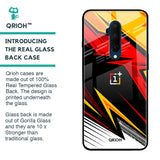 Race Jersey Pattern Glass Case For OnePlus 7T Pro