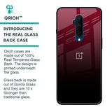 Wine Red Glass Case For OnePlus 7T Pro